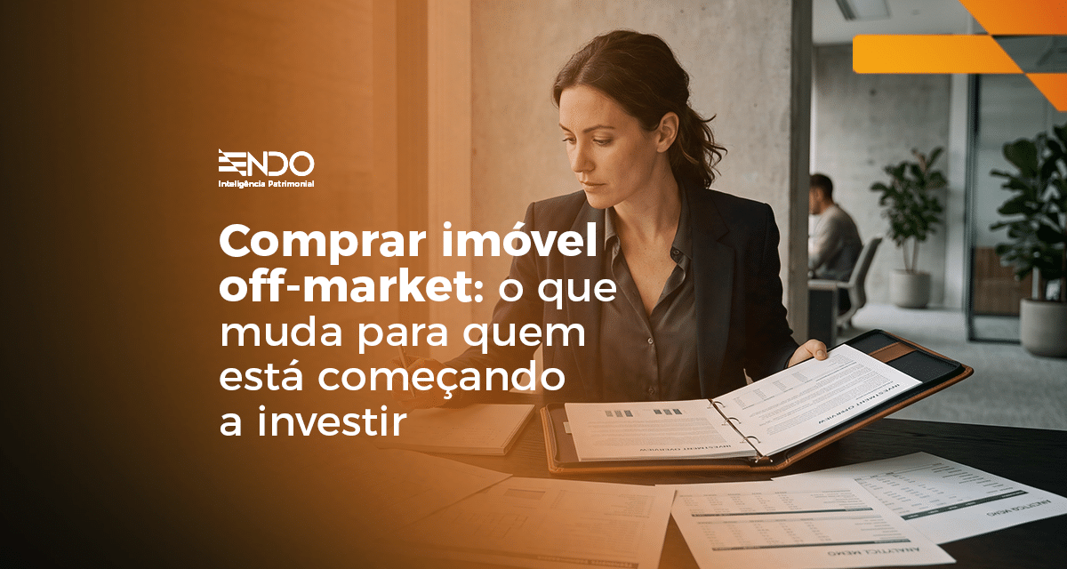Investidor avaliando oportunidade de compra de imóvel off-market